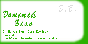 dominik biss business card